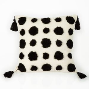 Black Tufted Pillow