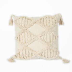 Canvas Tassels Throw Pillow