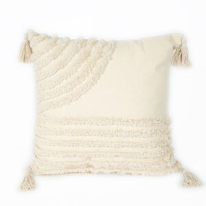 Beige Tufed Pillow