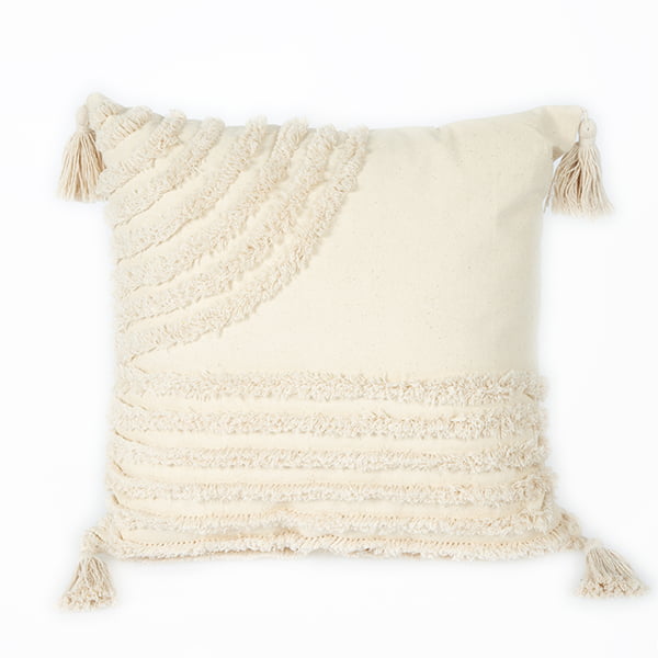 Beige Tufed Pillow