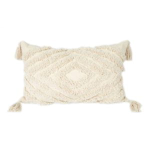Beige Lumbar Pillow